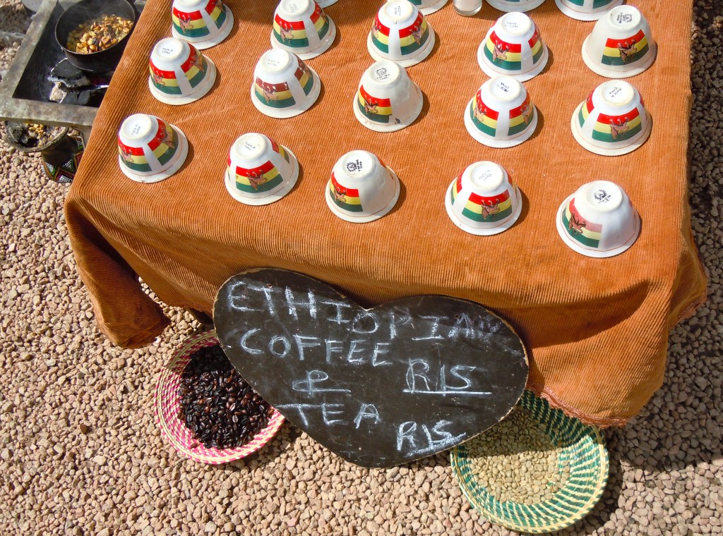 Ethiopian tea and coffee at Arts on Main, Johannesburg.